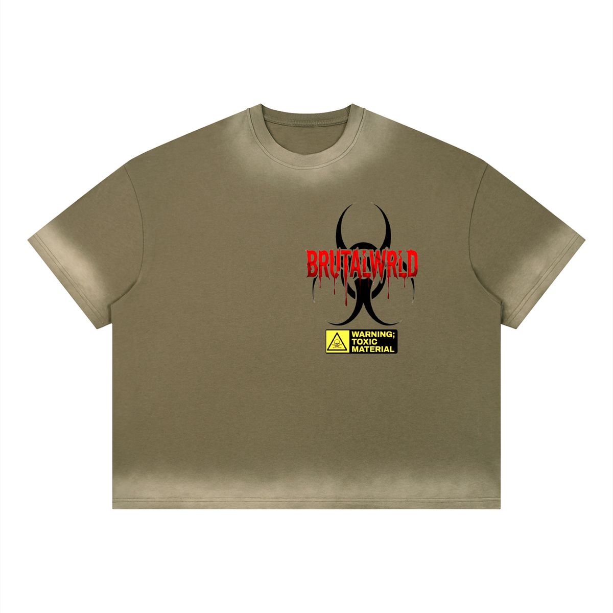 Unisex Boxy Sunfade Vintage Wash T-Shirt
