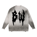 Sun Fade Distressed Ripped Crewneck sweater