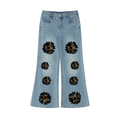 Women's Vintage Wash Flared Leg Jeans