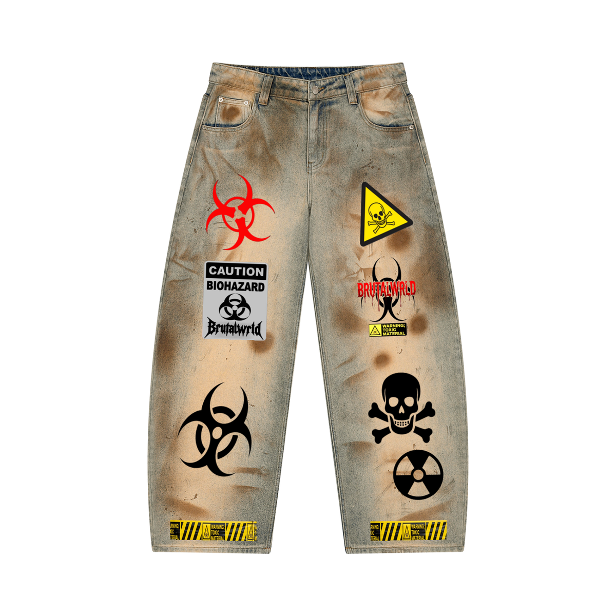 Men’s Vintage Wash Barrel Leg Jeans