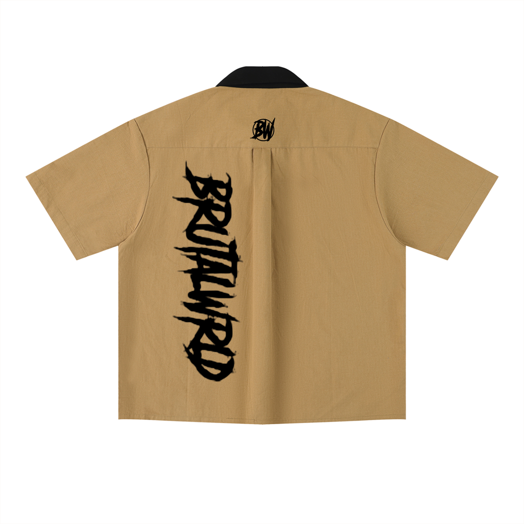 Unisex Color Block Short Sleeve Shirt