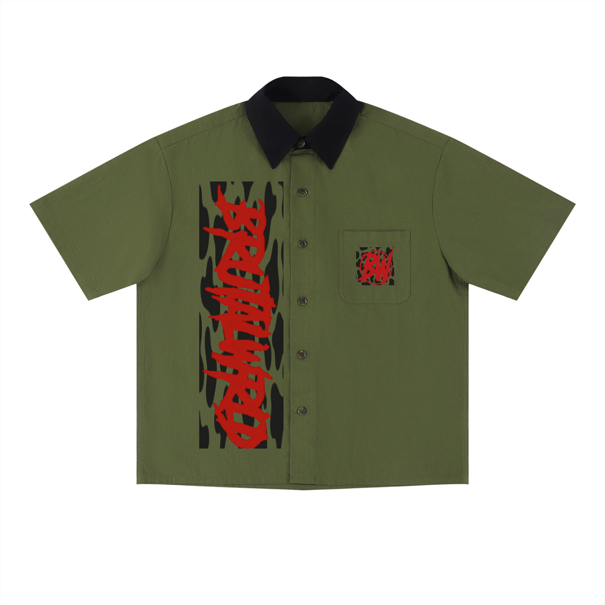 Unisex Color Block Short Sleeve Shirt