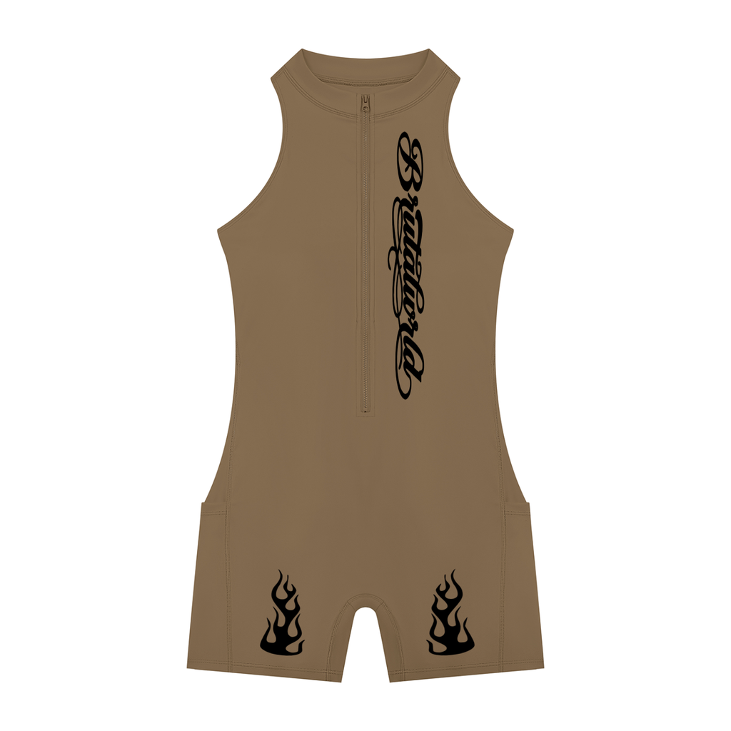 Women’s Quarter-Zip Yoga Romper