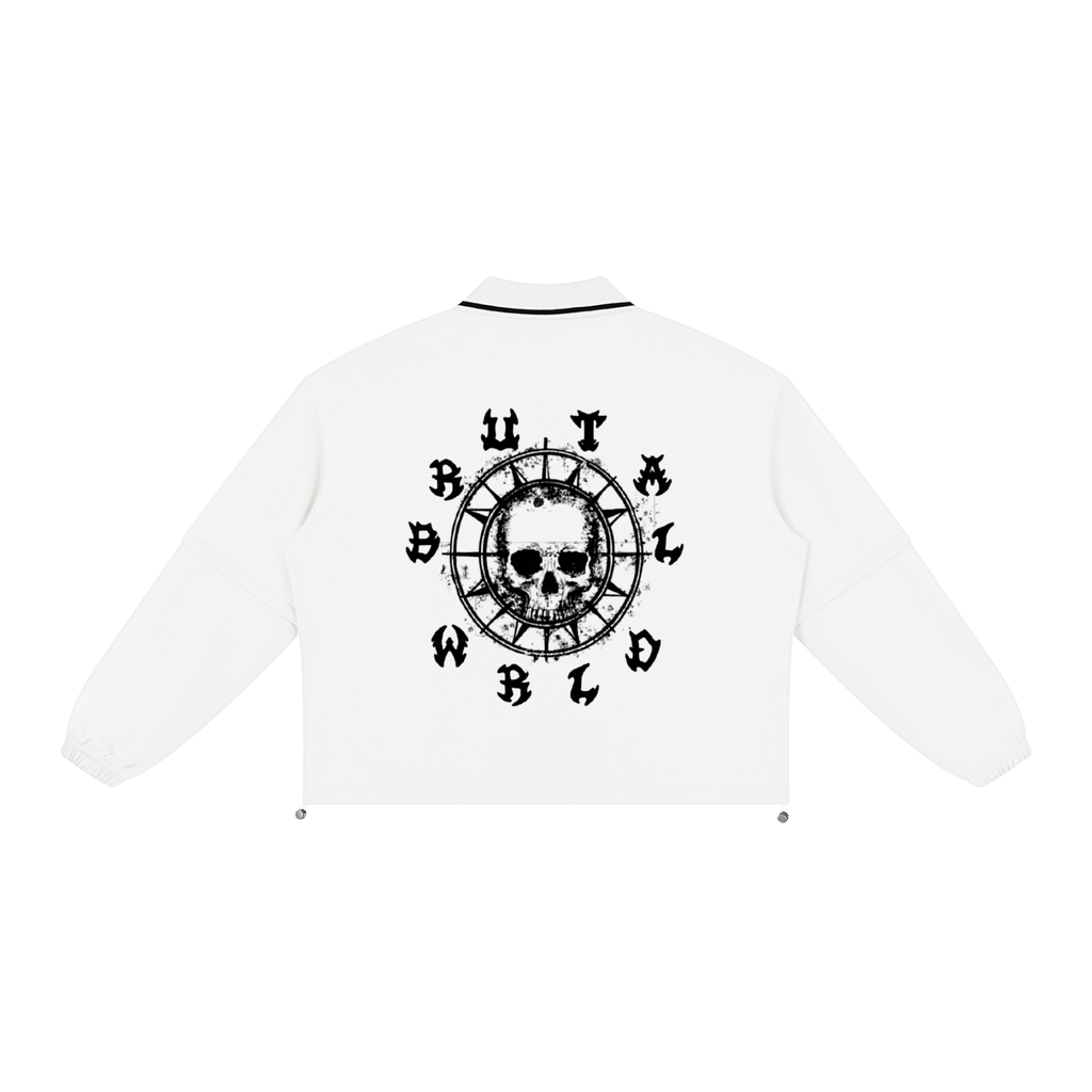 Unisex Boxy Collared Detachable Sweatshirt