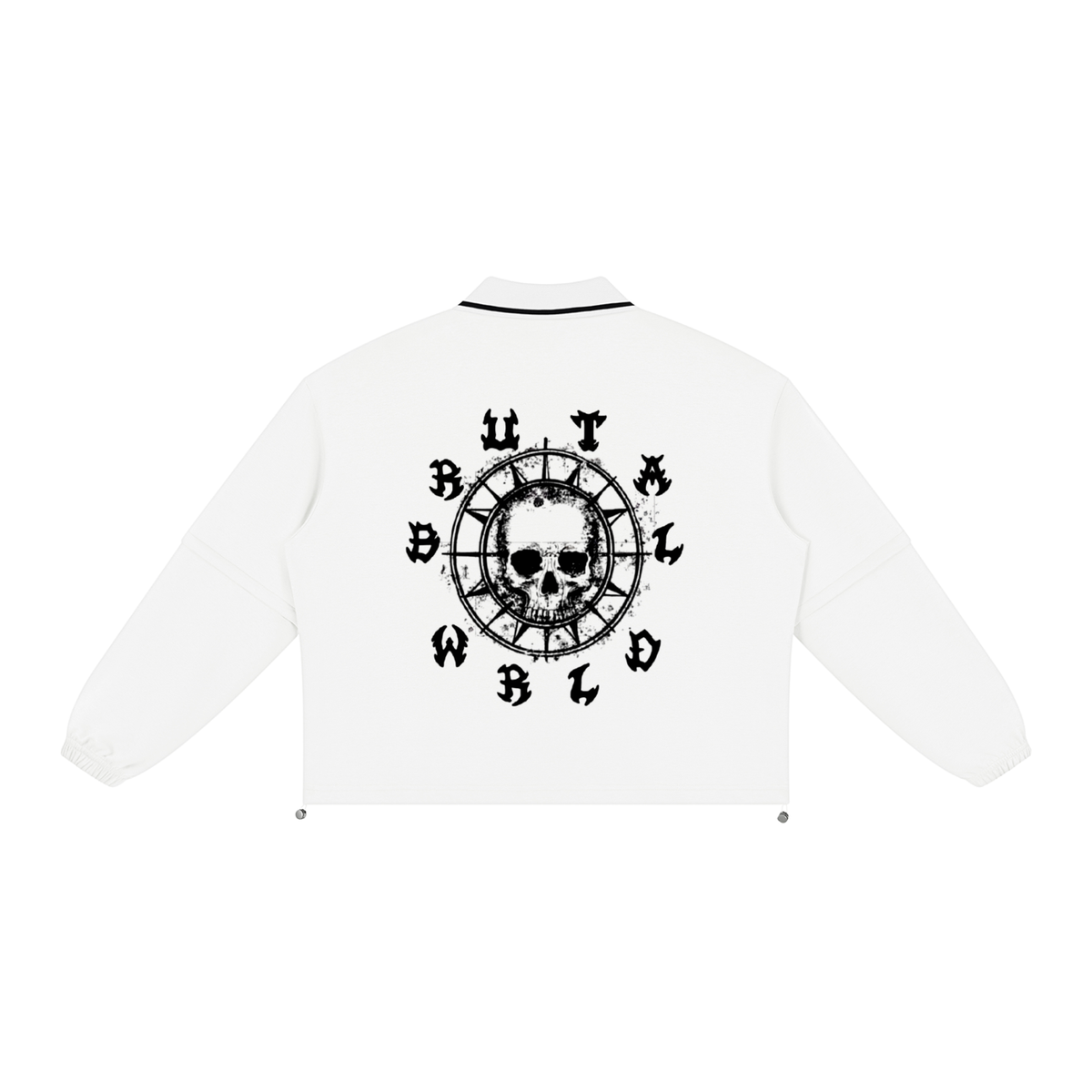Unisex Boxy Collared Detachable Sweatshirt