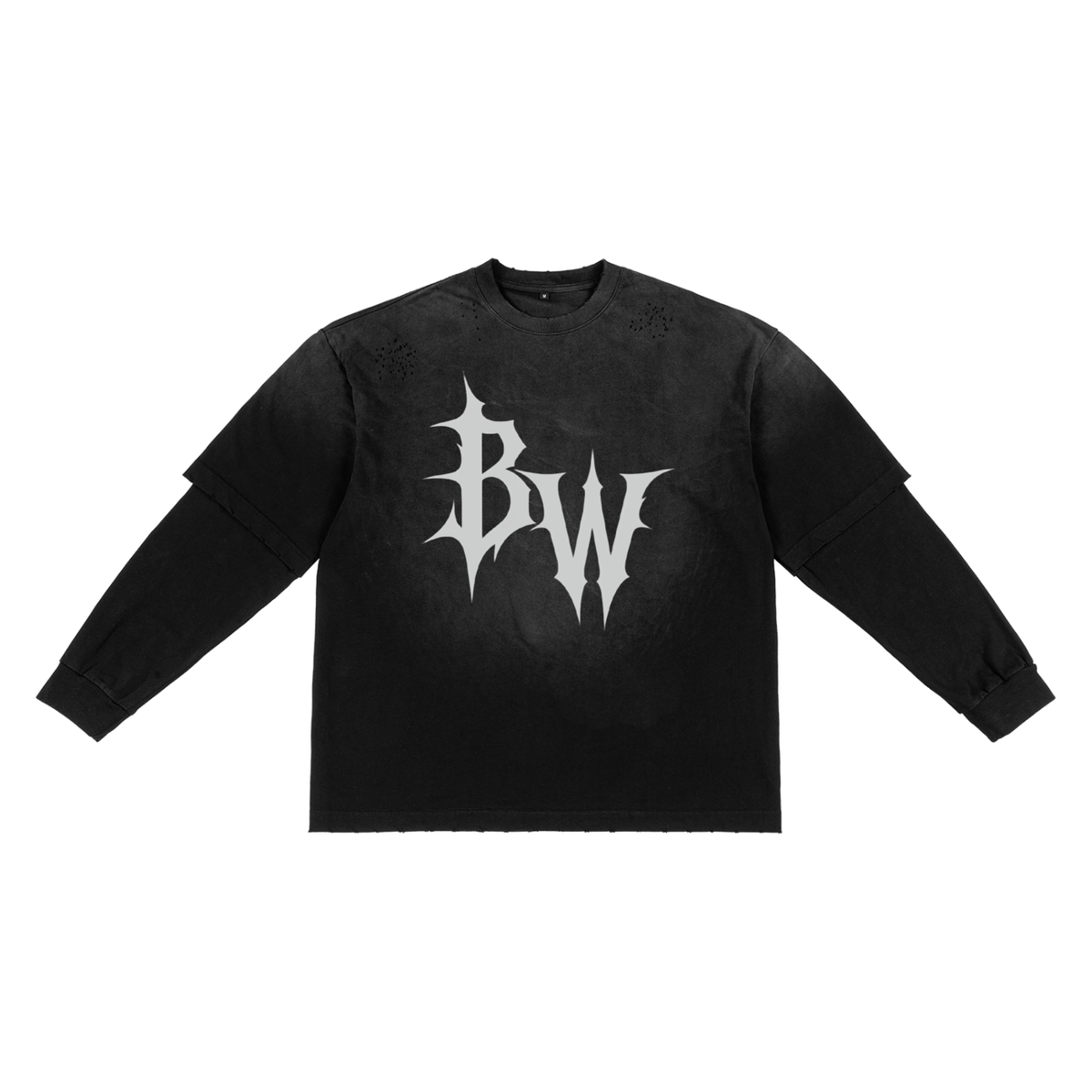 Sunfade Hand-Frayed Faux Two-Piece T-Shirt