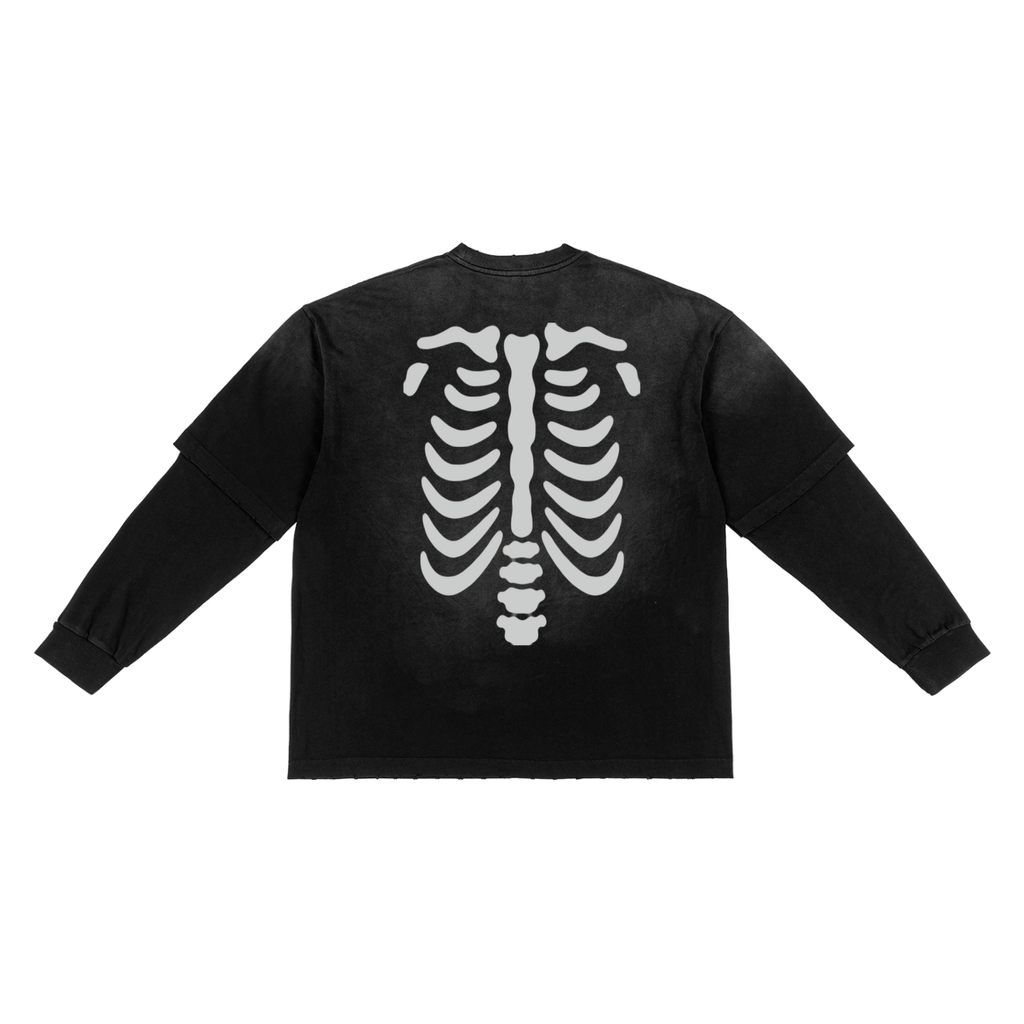 Sunfade Hand-Frayed Faux Two-Piece T-Shirt – My Store