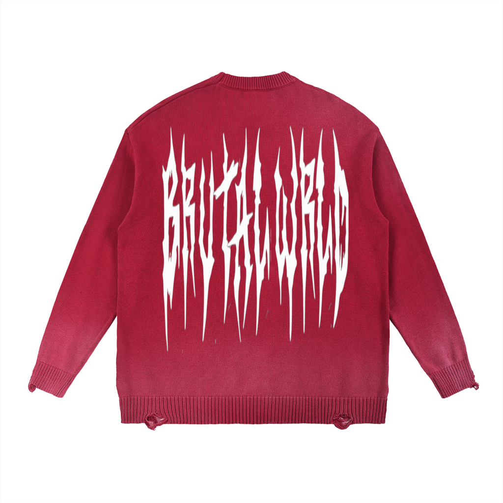 Sun Fade Distressed Ripped Crewneck sweater – My Store
