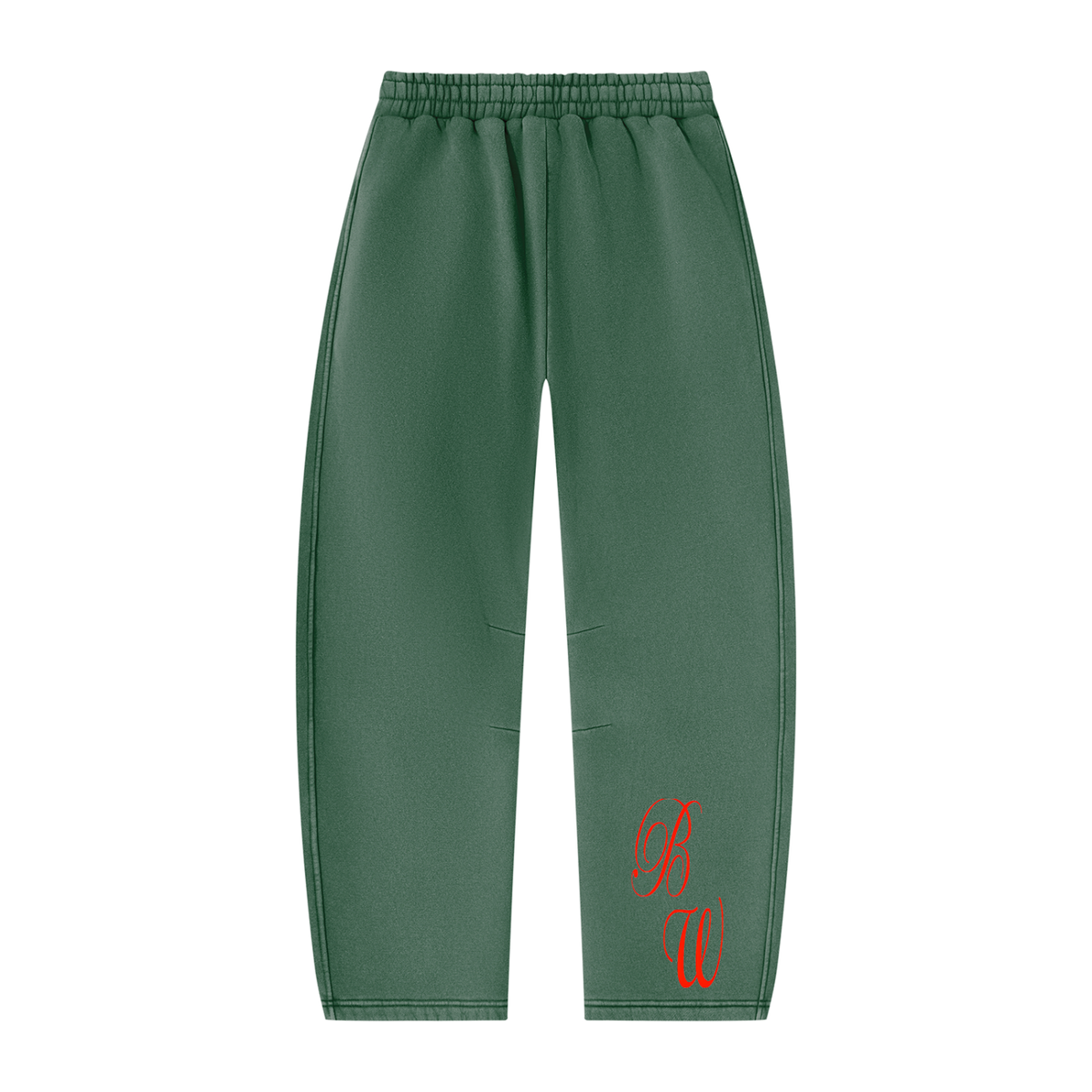 Unisex Vintage Wash Barrel Leg Fleece Sweatpants