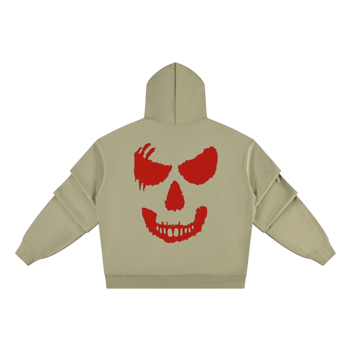 Unisex Heavyweight Ruched Sleeves Hoodie