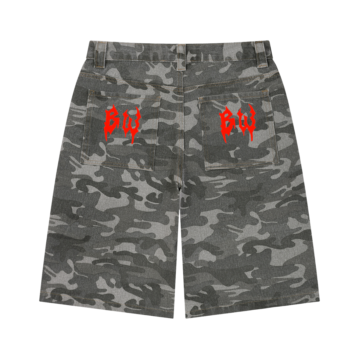 Men's Wide Leg Camo Shorts