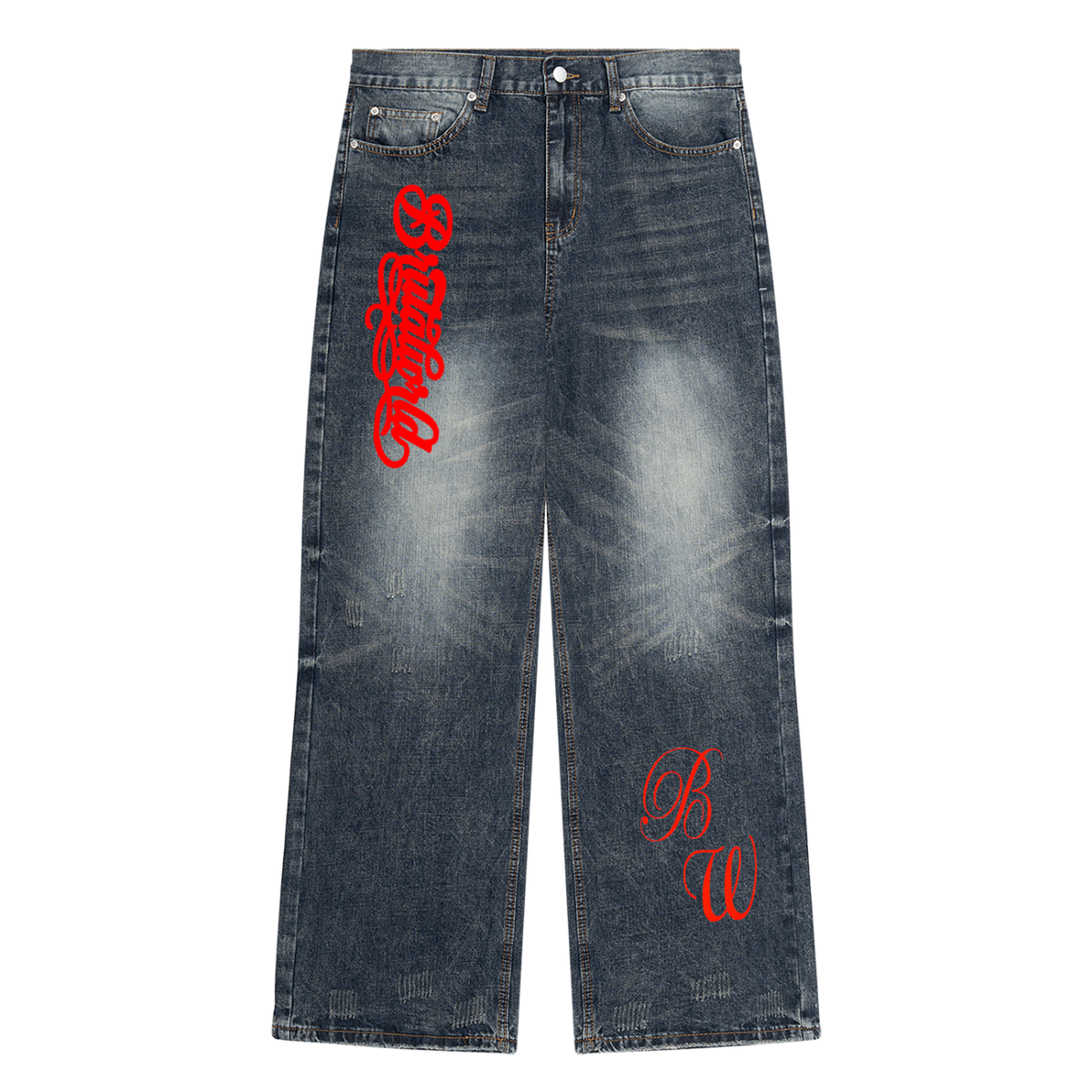 Men's Vintage Wash Denim Jeans
