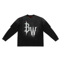 Sunfade Hand-Frayed Faux Two-Piece T-Shirt