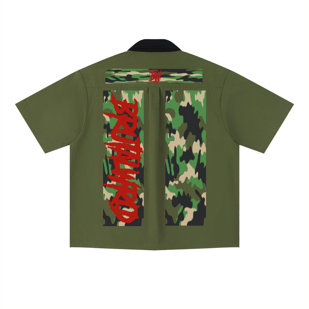 Unisex Color Block Short Sleeve Shirt