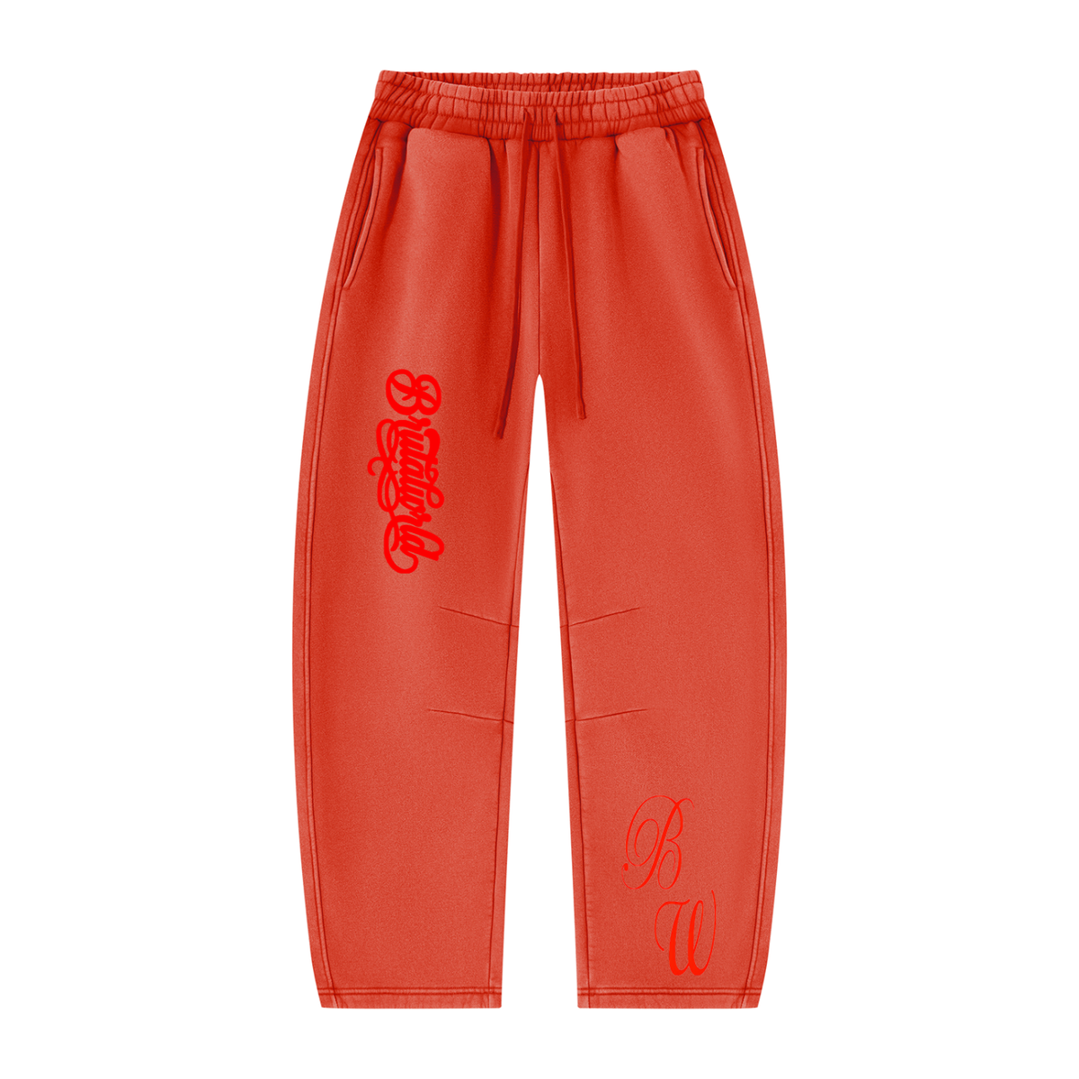 Unisex Vintage Wash Barrel Leg Fleece Sweatpants