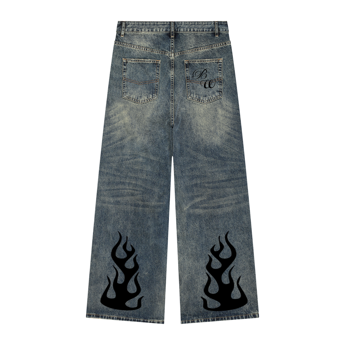 Men's Vintage Wash Denim Jeans