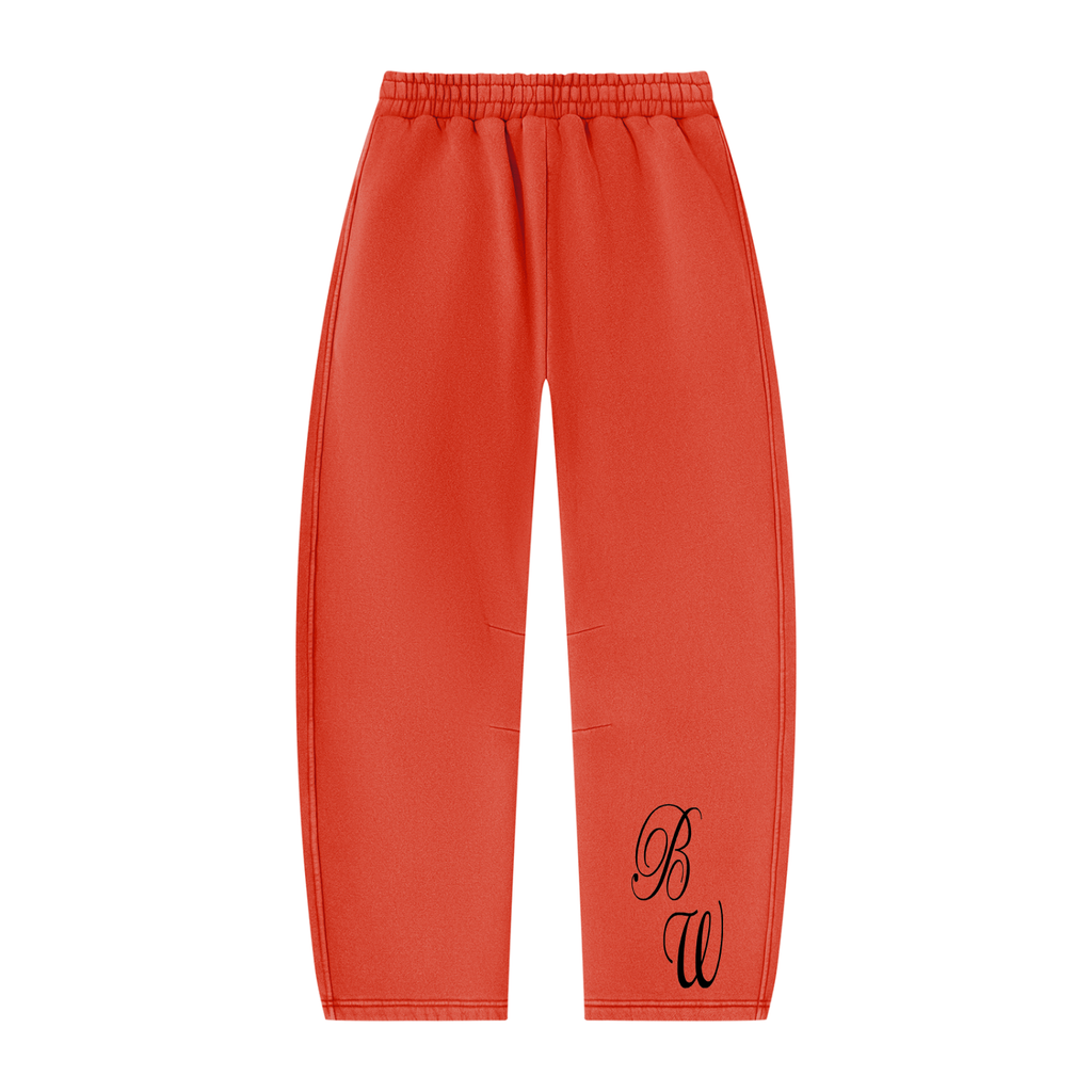 Unisex Vintage Wash Barrel Leg Fleece Sweatpants