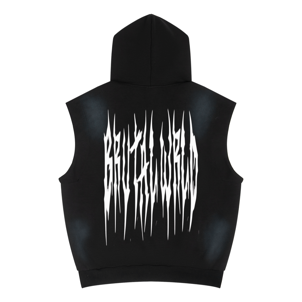 Unisex Vintage Wash Sun Fade Sleeveless Hoodie