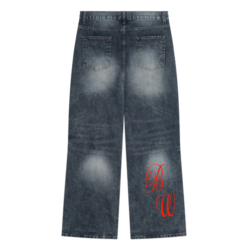 Men's Vintage Wash Denim Jeans