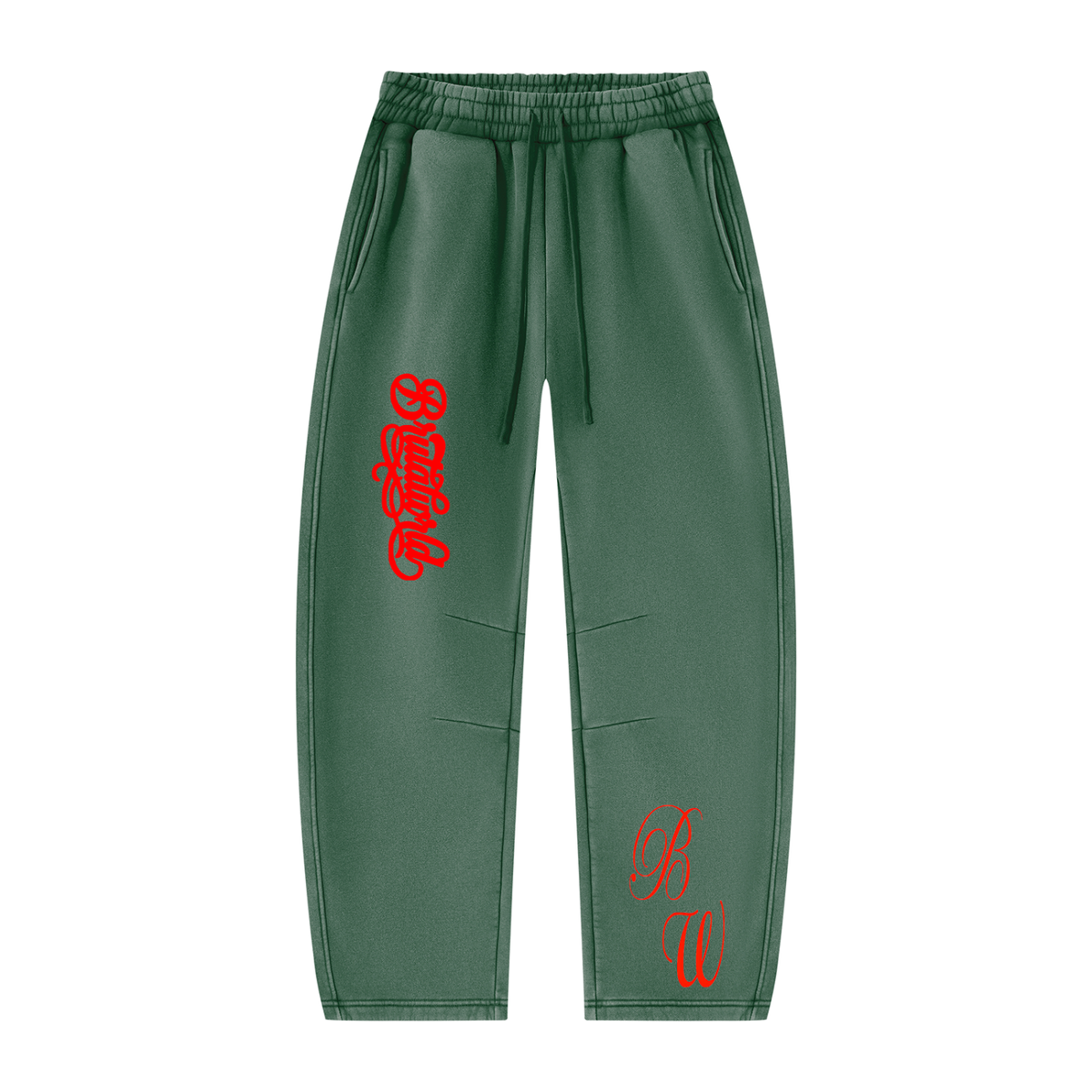 Unisex Vintage Wash Barrel Leg Fleece Sweatpants