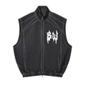 Unisex Vintage Wash Mesh Full-Zip Vest