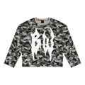 Unisex Camo Waffle Raw Edge T-Shirt