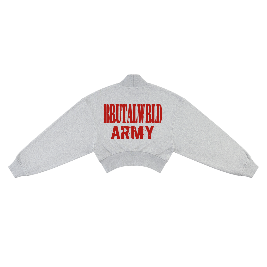 Women's Crop Mock Neck Sweatshirt