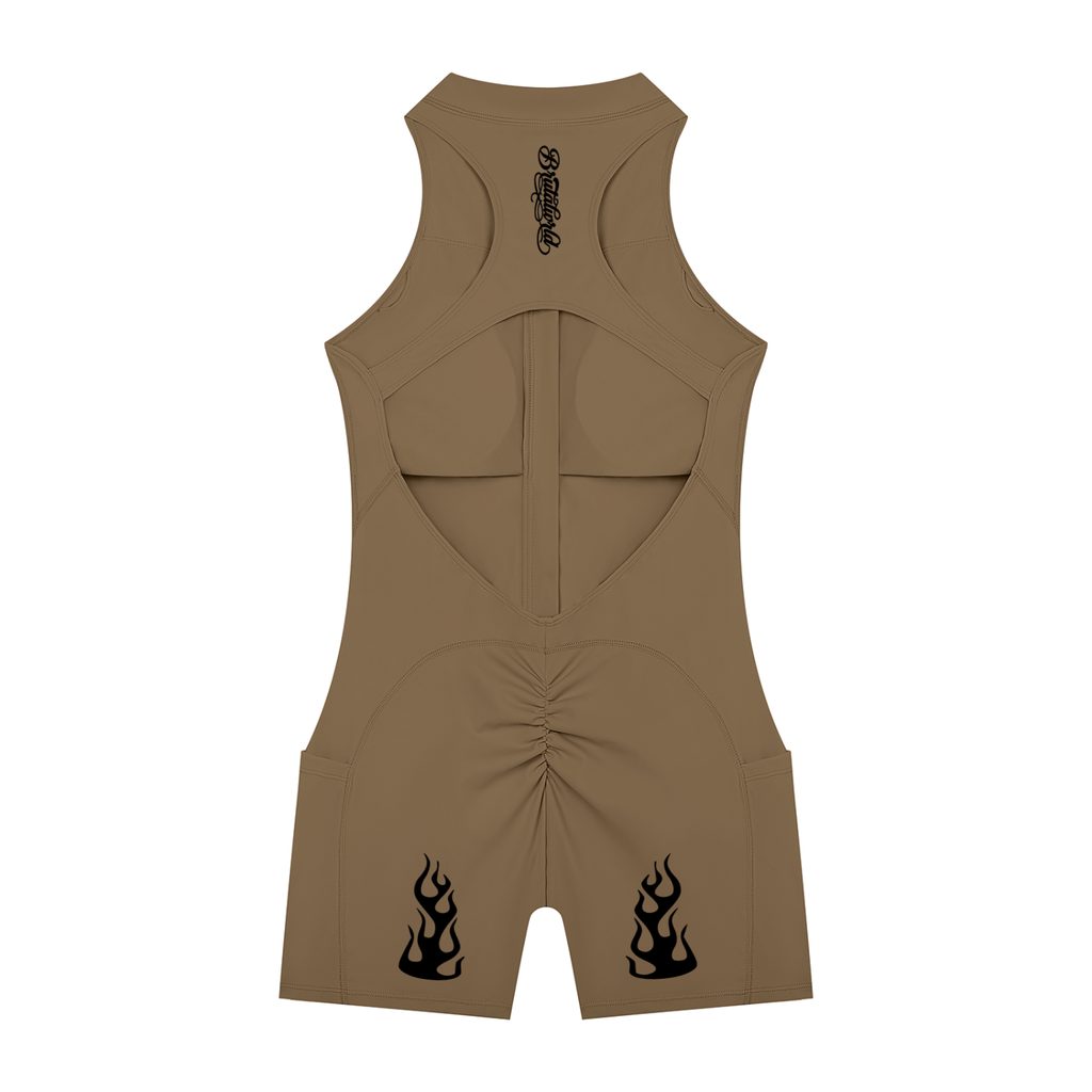 Women’s Quarter-Zip Yoga Romper