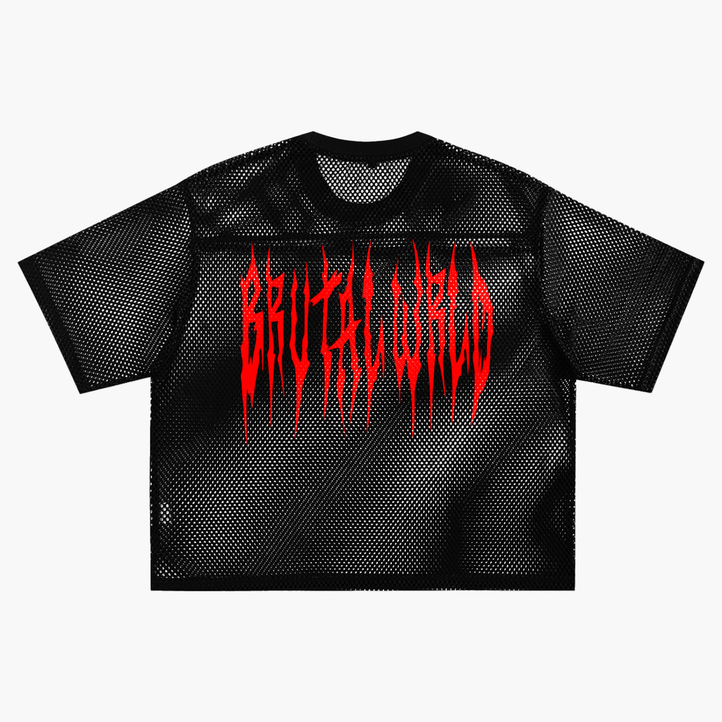 See-through Boxy Net T-Shirt