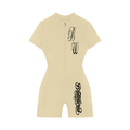 Women's Quarter-Zip Short Sleeve Romper