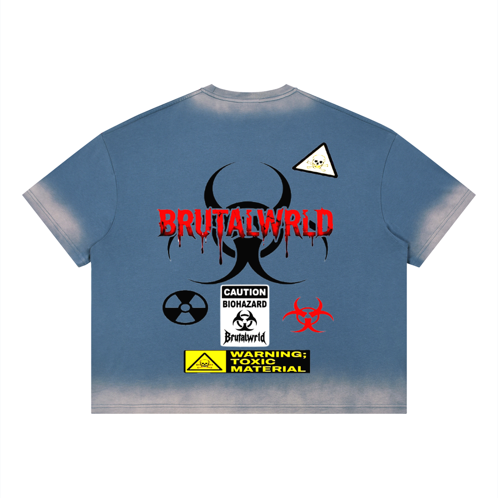 Unisex Boxy Sunfade Vintage Wash T-Shirt