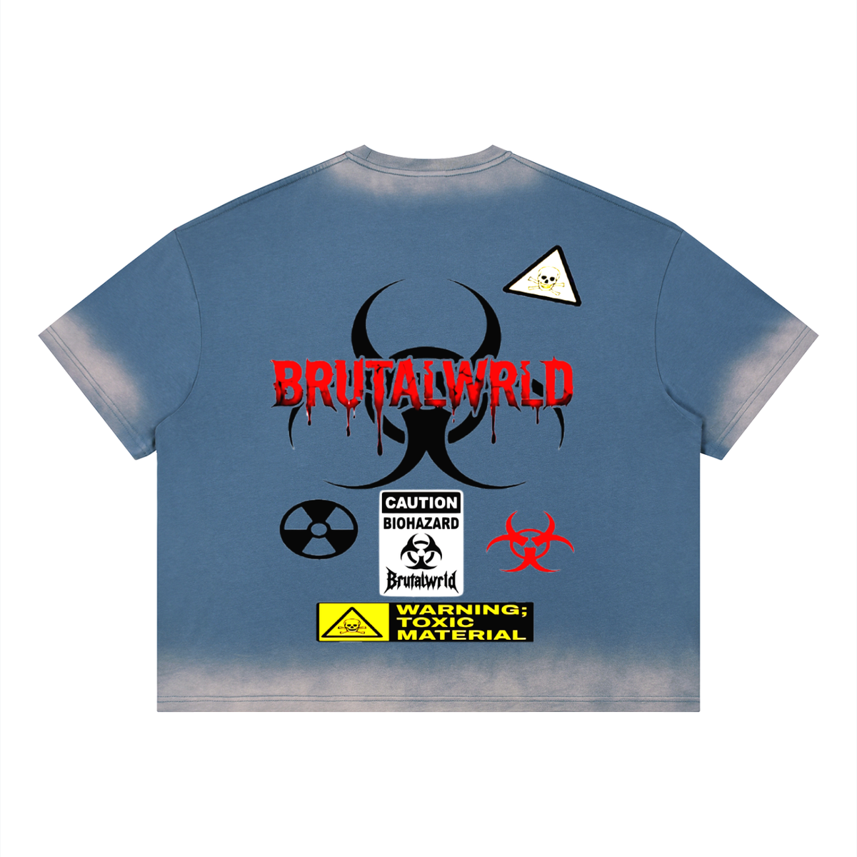 Unisex Boxy Sunfade Vintage Wash T-Shirt