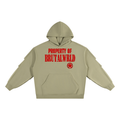 Unisex Heavyweight Ruched Sleeves Hoodie