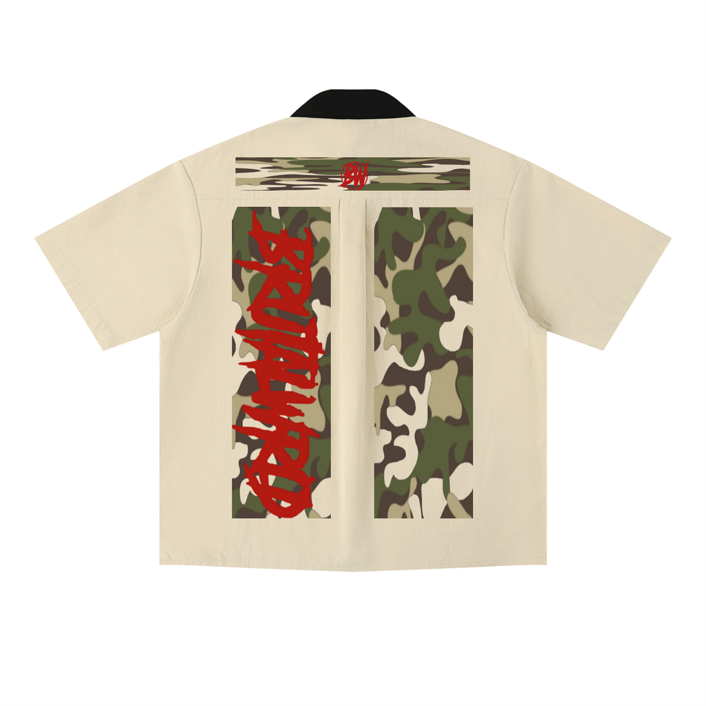 Block Colour Photo Unisex Color Block Short Sleeve Shirt – My Store