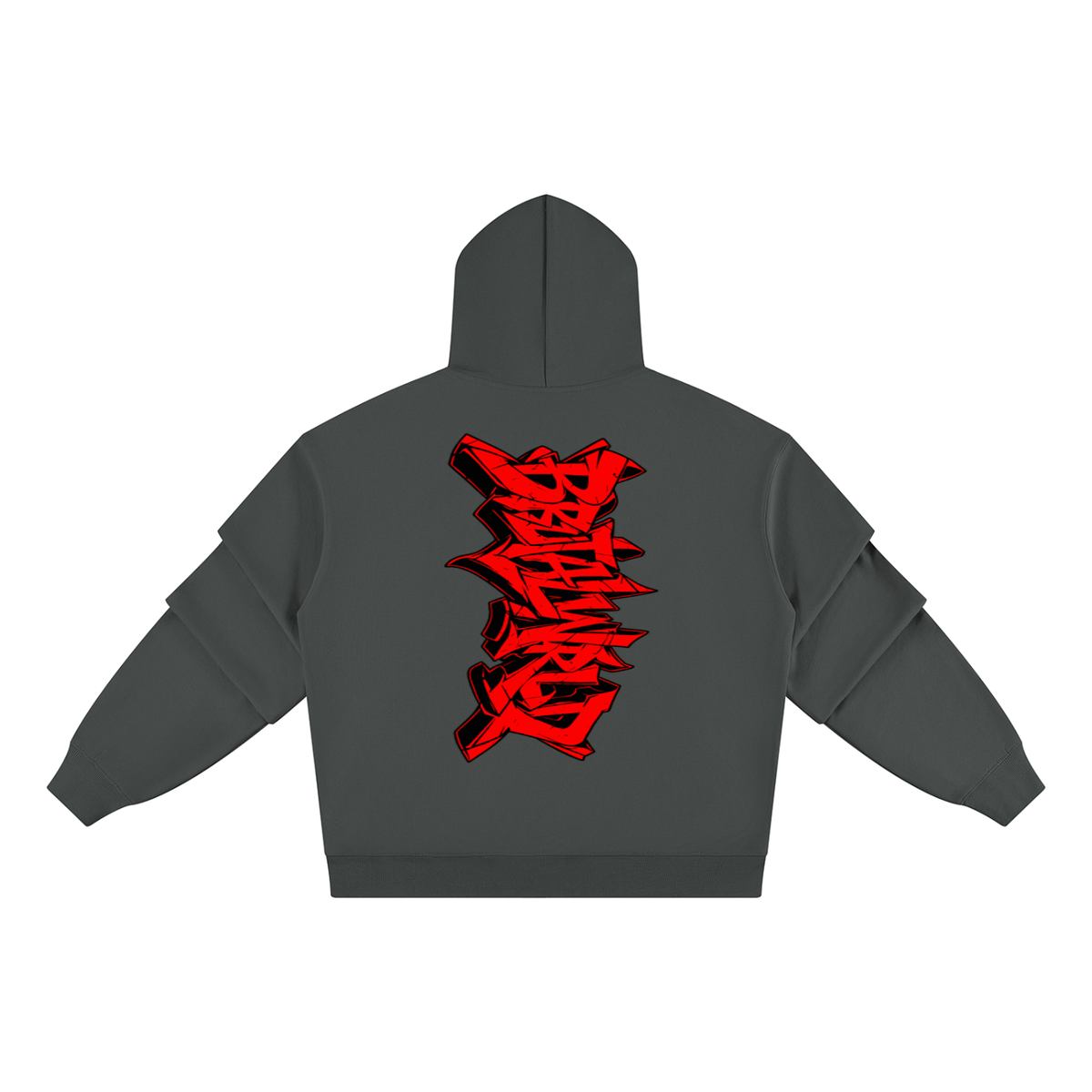 Unisex Heavyweight Ruched Sleeves Hoodie