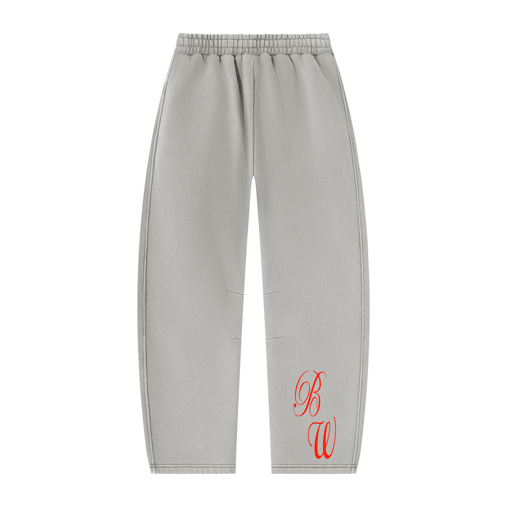 Unisex Vintage Wash Barrel Leg Fleece Sweatpants