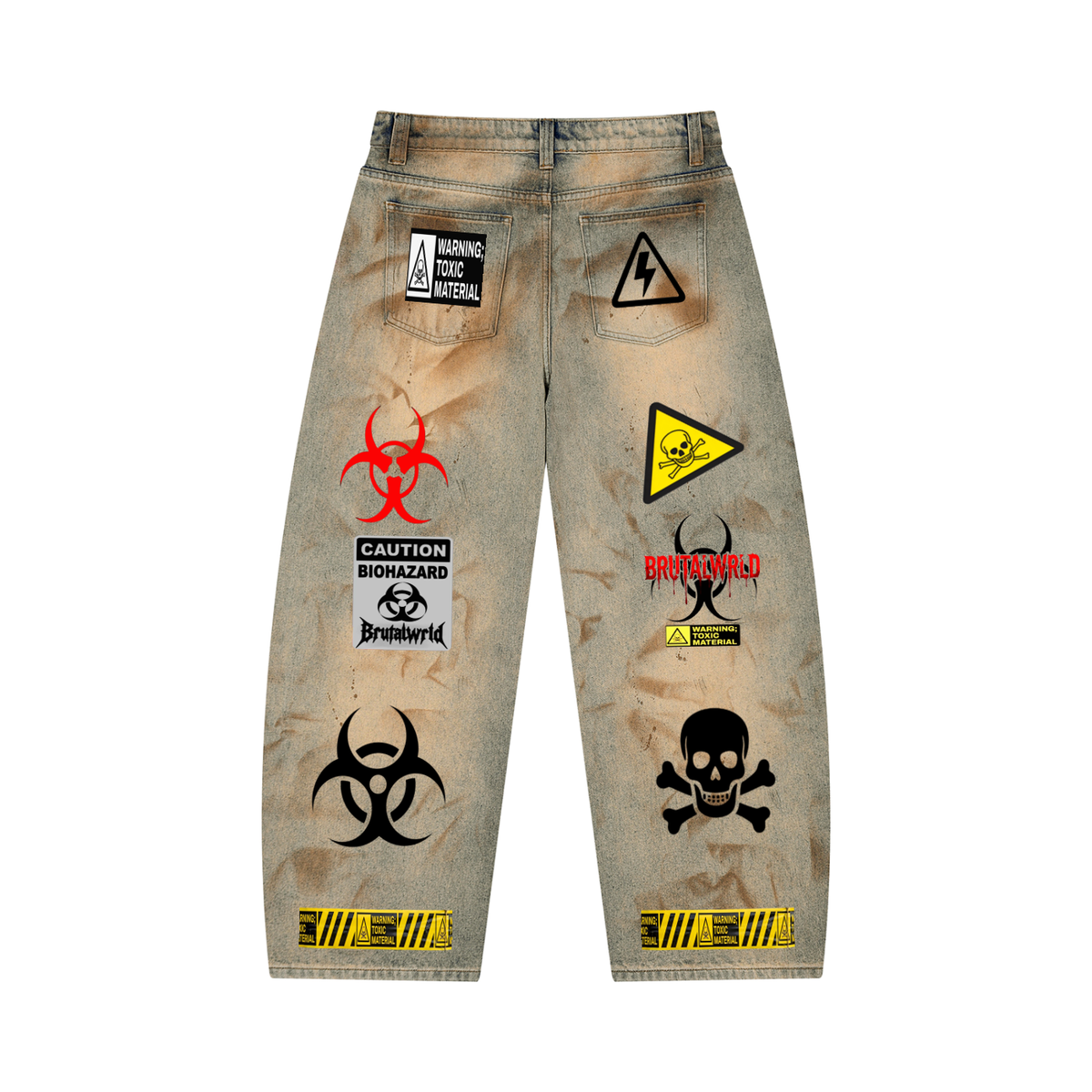 Men’s Vintage Wash Barrel Leg Jeans