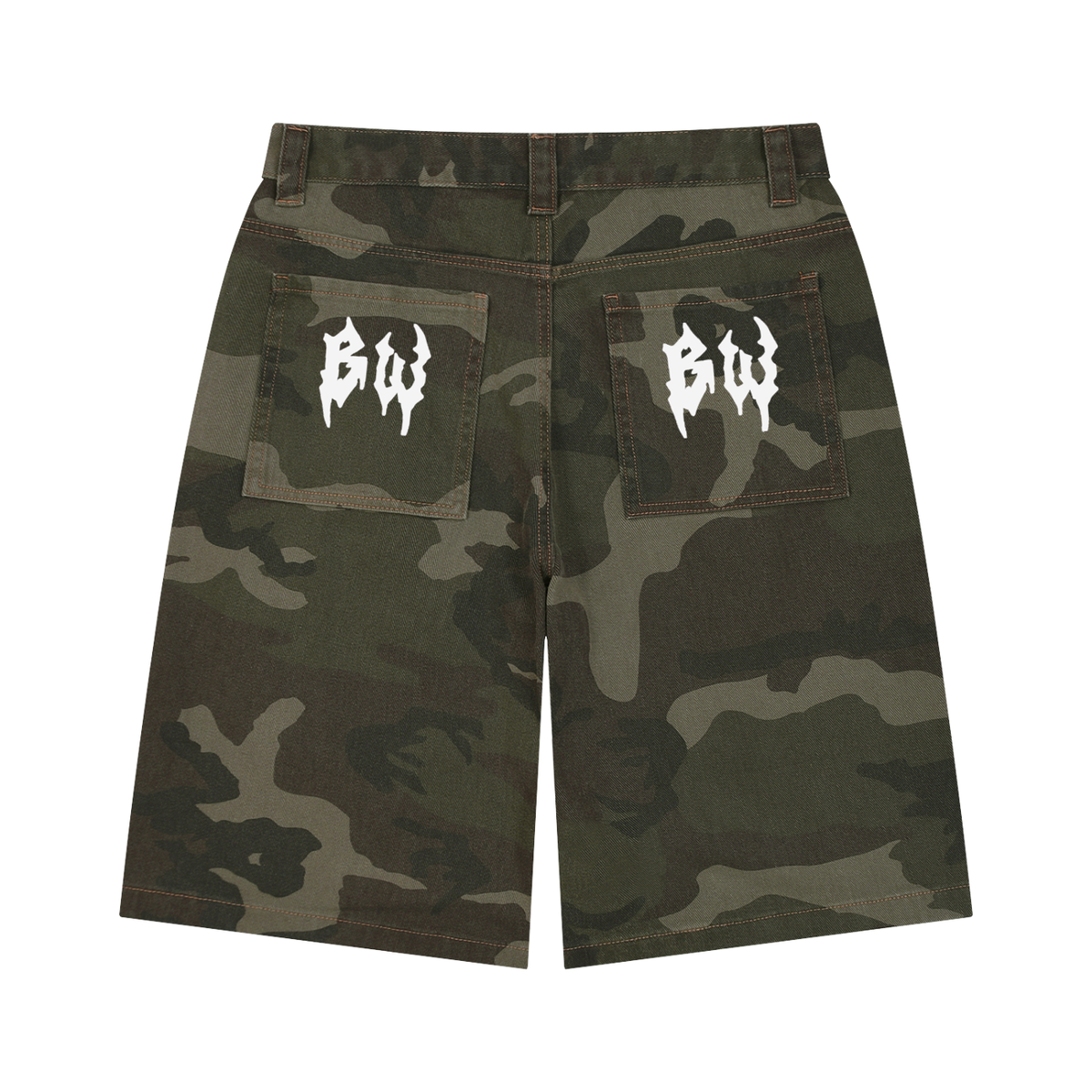 Men's Wide Leg Camo Shorts