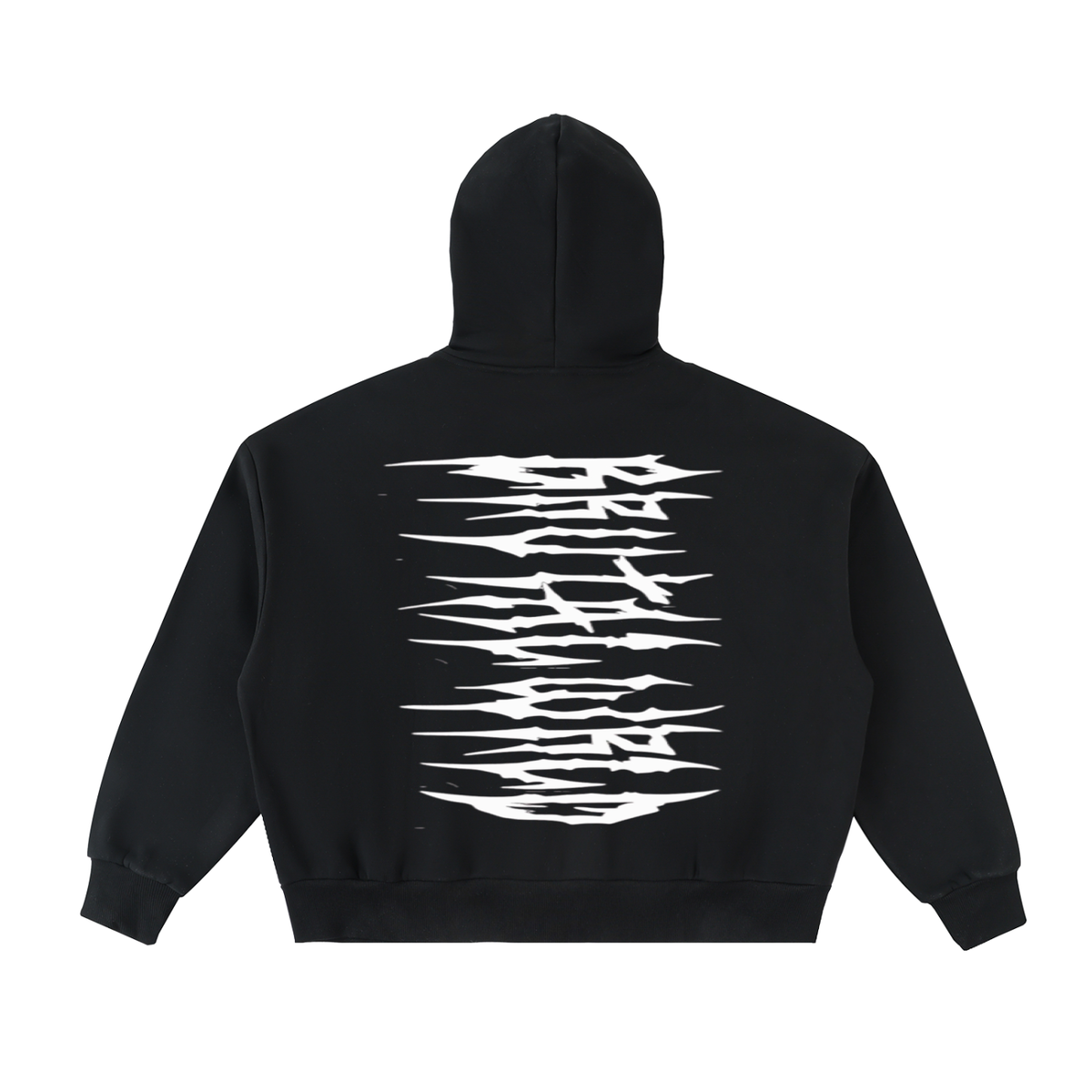 Fleeced Full-Zip Boxy Hoodie