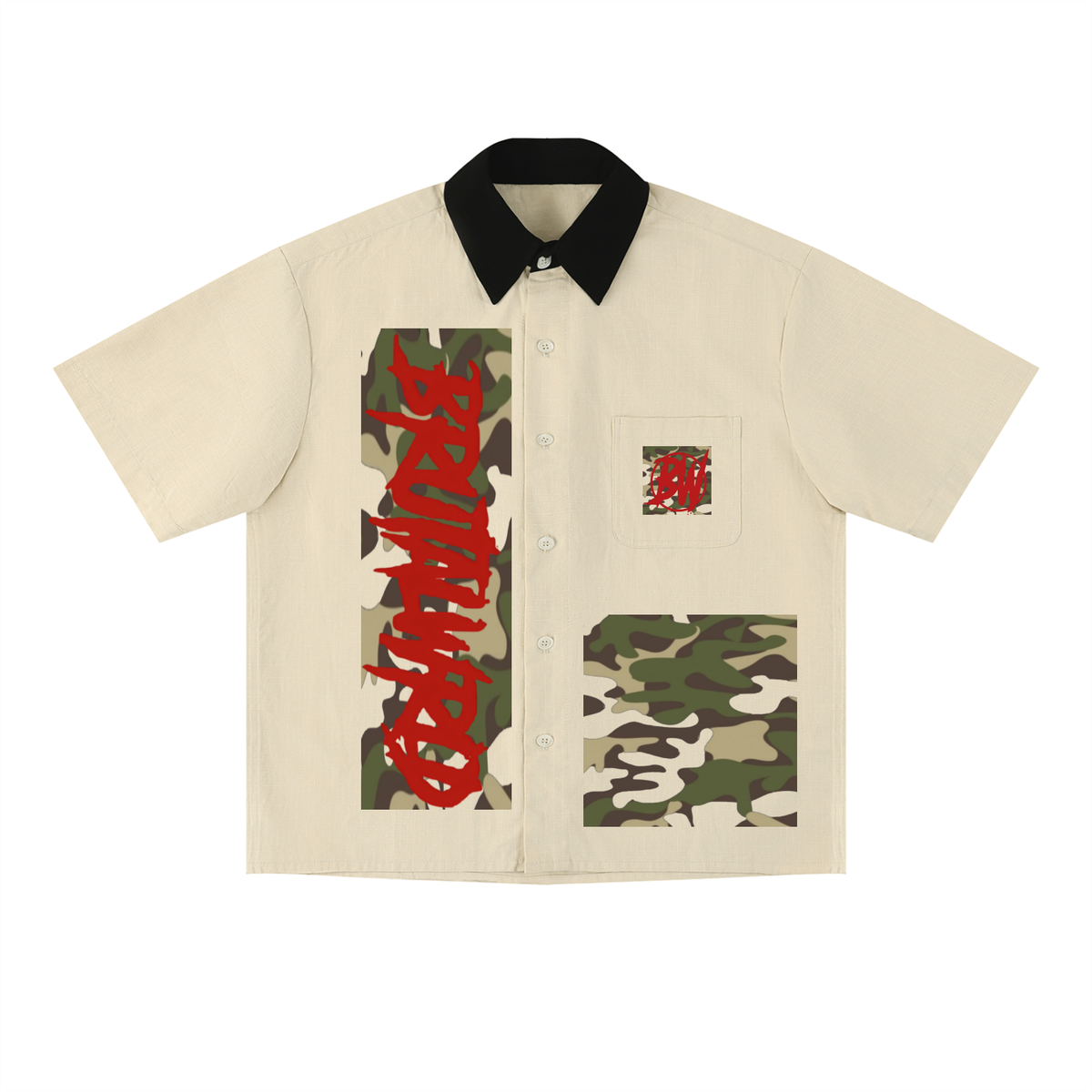 Unisex Color Block Short Sleeve Shirt
