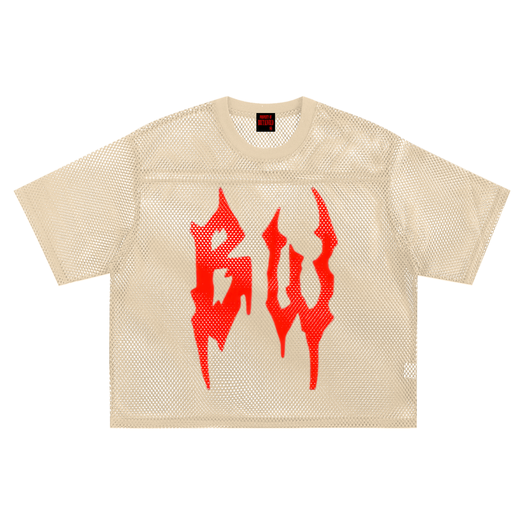 See-through Boxy Net T-Shirt