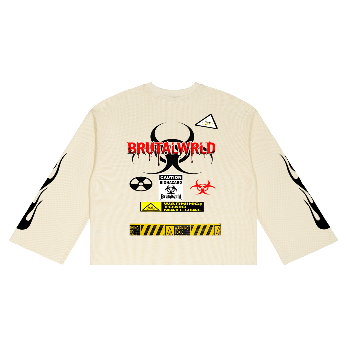 Unisex Waffle Raw Edge T-Shirt