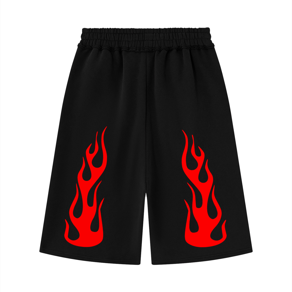Unisex Raw Edge Fleece Shorts