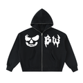 Fleeced Full-Zip Boxy Hoodie