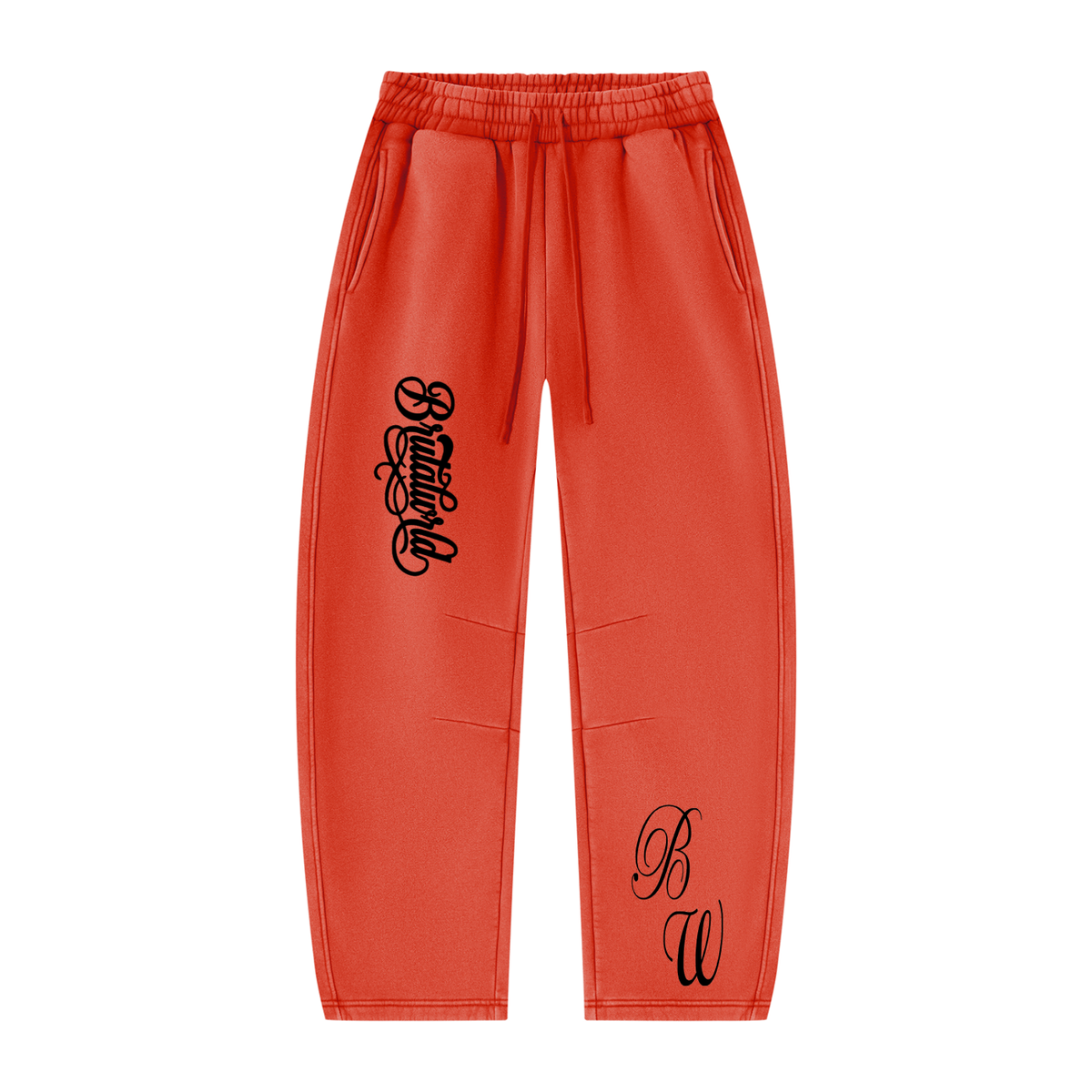 Unisex Vintage Wash Barrel Leg Fleece Sweatpants