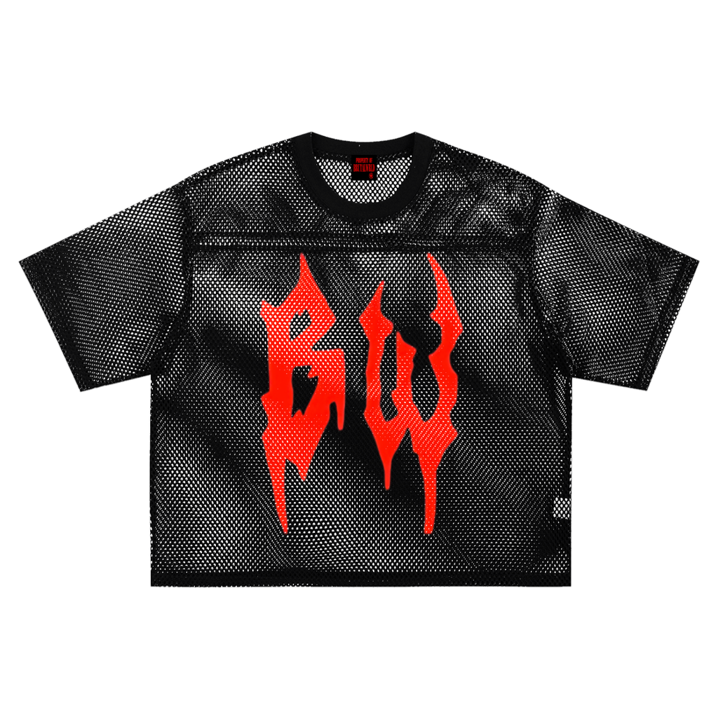 See-through Boxy Net T-Shirt
