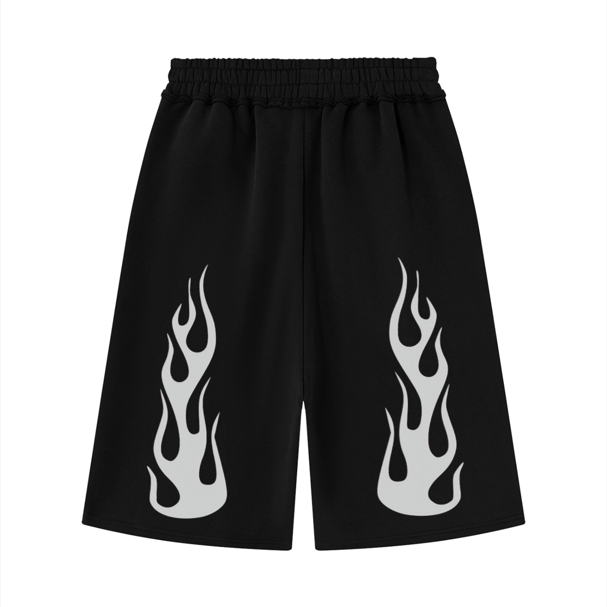 Unisex Raw Edge Fleece Shorts