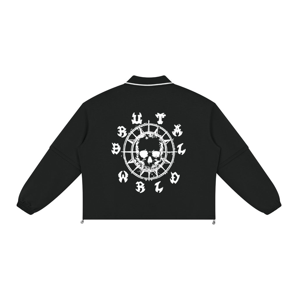 Unisex Boxy Collared Detachable Sweatshirt