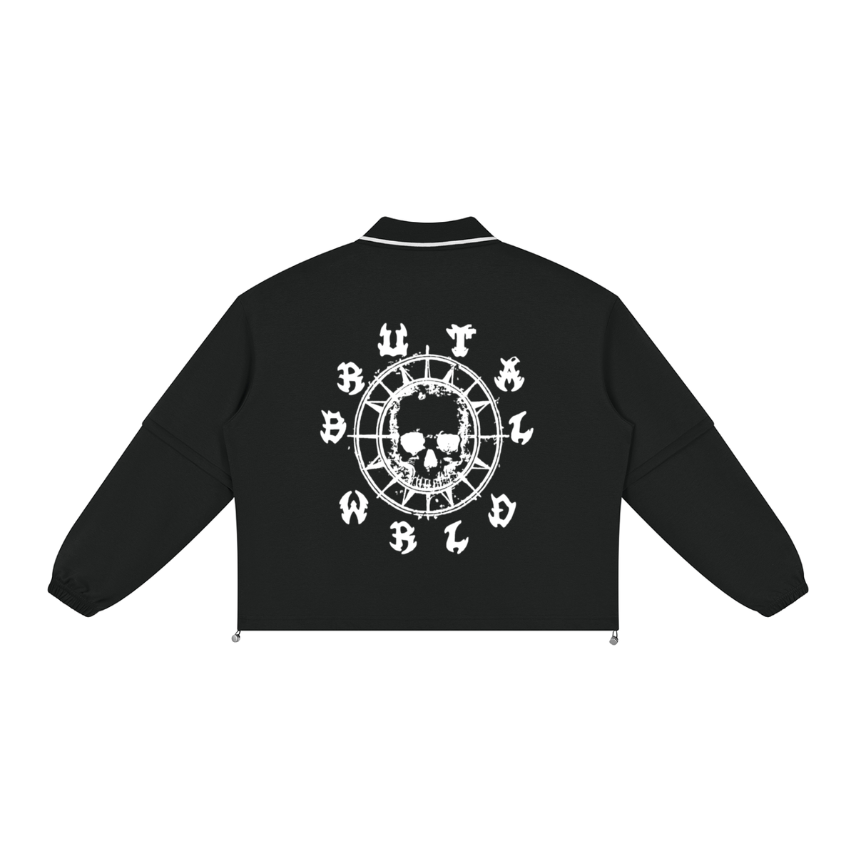 Unisex Boxy Collared Detachable Sweatshirt