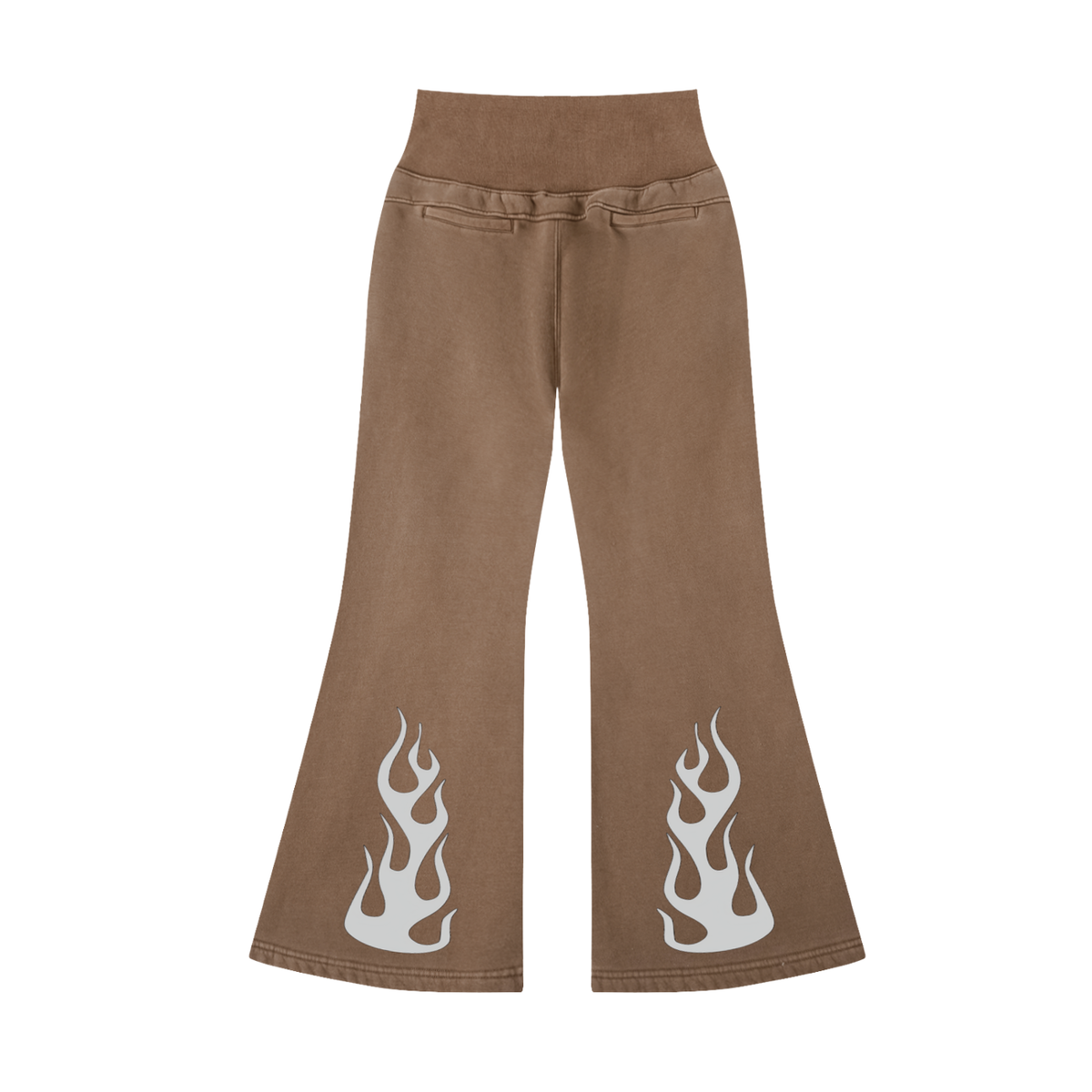 Vintage Washed Flared Fleece Pants